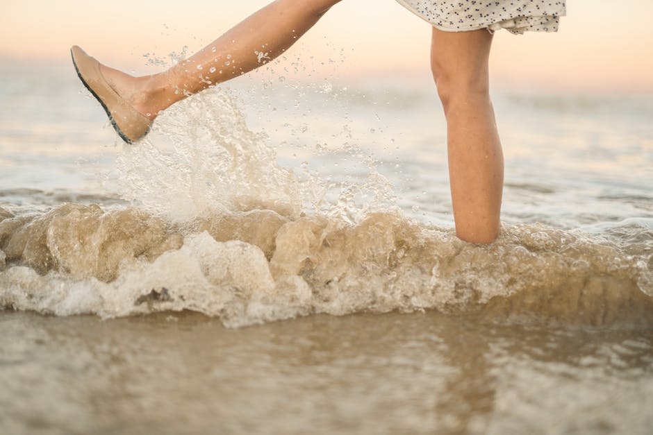 Abfluss von Wasser aus den Beinen